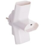 Ficha Tripla Bipolares 2P, 16A 250V ~. Cor branca