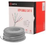 Cabo UTP CAT6  CCA 23AWG Cinzento - 100m – SAFIRE
