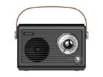 Radio Portátil Preto com Bluetooth - SAVIO
