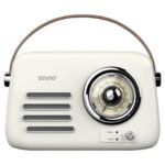 Radio Portátil Branco com Bluetooth - SAVIO