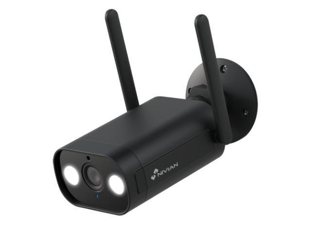 NVS-IPC-02B-L_13458 Smart Câmara 2K em Preto com Aplicação - Nivian - Imagem de 1