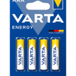 Pilhas Alcalinas Varta LR03 4903.121.414 BL4 - ENERGY