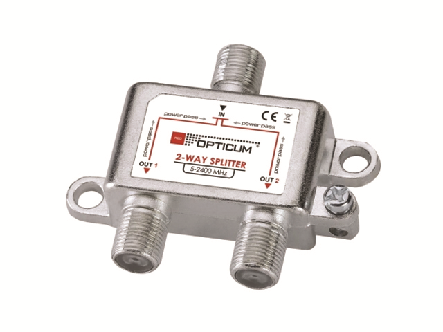 ANT0041_633 Repartidor 5-2400 MHz 2 Saídas passagem de corrente Opticum - Imagem de 1
