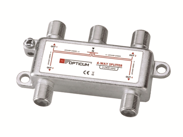 ANT0043_635 Repartidor 5-2400 MHz 4 Saídas passagem de corrente Opticum - Imagem de 1