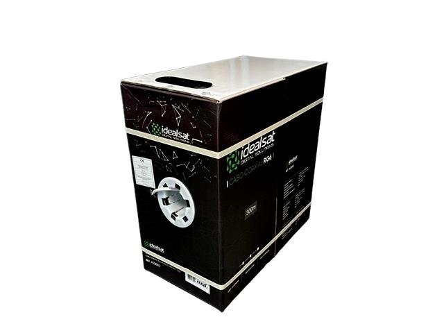 HZ0002_5848 Cabo coaxial RG 6 branco 300 mts ITED - IDEALSAT - Imagem de 1
