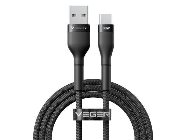VG-AC04_13692 Cabo USB2.0 - USB-A para USB-C - 66W - 1,2m - VEGER - Imagem de 1