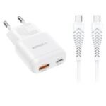 Carregador de Parede 30W USB-C, USB-A com Cabo Incluído - VEGER